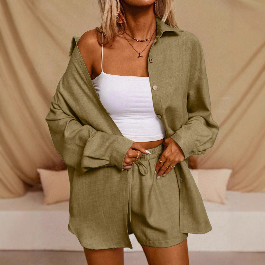 Tatting Cardigan With Shorts