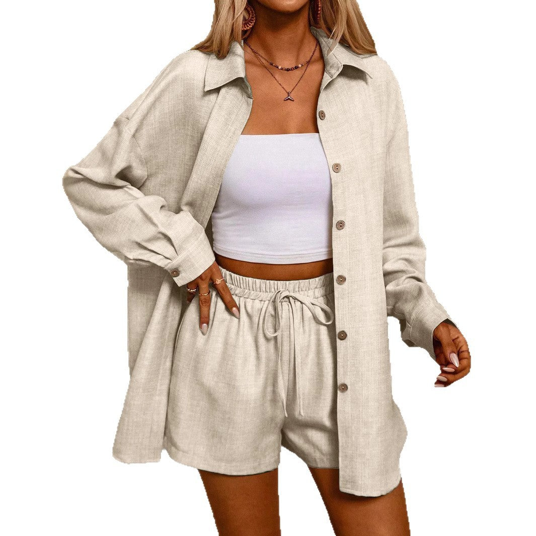 Tatting Cardigan With Shorts